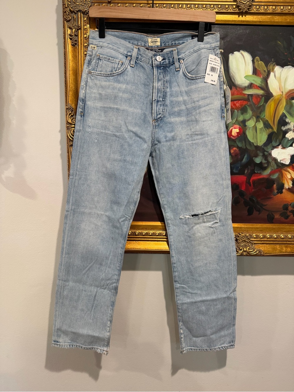 Citizens Of Humanity Light Wash Relaxed Straight Jeans
